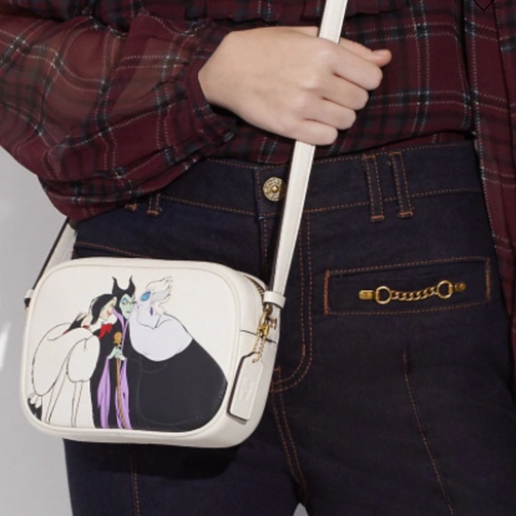 Disney X Coach Mini Jamie Camera Bag With Villains Motif - Picture 3 of 14